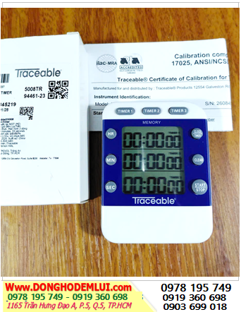 Traceable 5008, Đồng hồ cài đặt hẹn giờ đếm lùi 03 kênh Traceable @ Triple-Display Digital Timer /Đã hiệu chuẩn tại Mỹ 